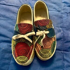 Colombian Wedge Espadrilles Jupiter, size 6, unique